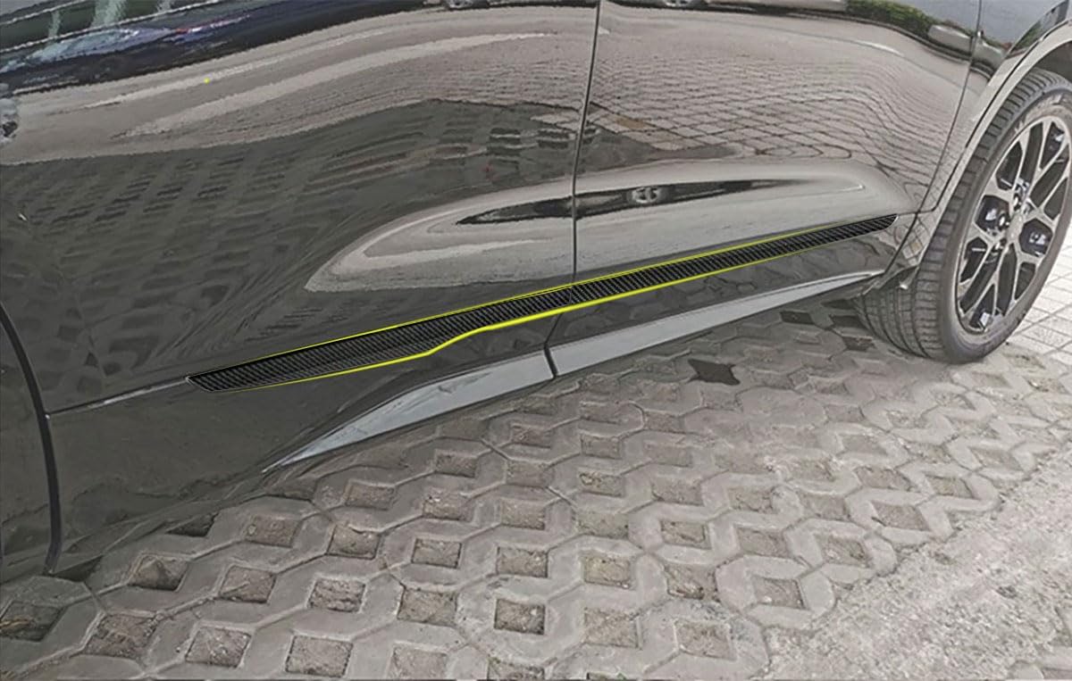 Body Side Trims Compatible with Chevrolet Blazer 2019-2025 Body Side Door Molding Cover Trims Exterior Car Accessories ABS 4PCS (Carbon Fiber Style)