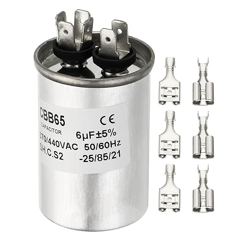Miniatura 10 de PATIKIL Condensador de arranque de ventilador 15uf 15MDF 370440VCA, condensador de funcionamiento circular CBB65 para aire acondicionado condensador