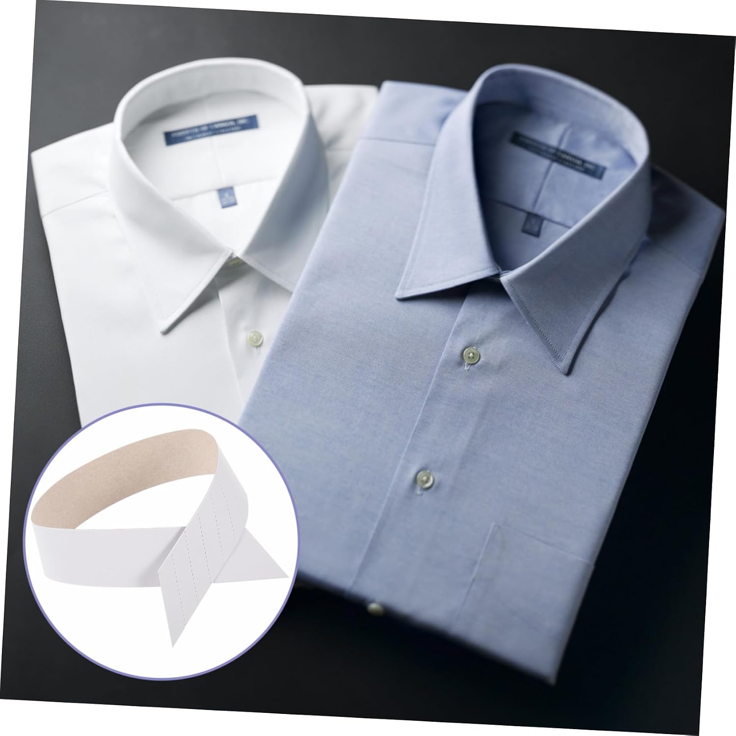 100pcs Men Shirt Collar Stays Paper Collar Support Strips for Dress Shirts Smooth Surface Design