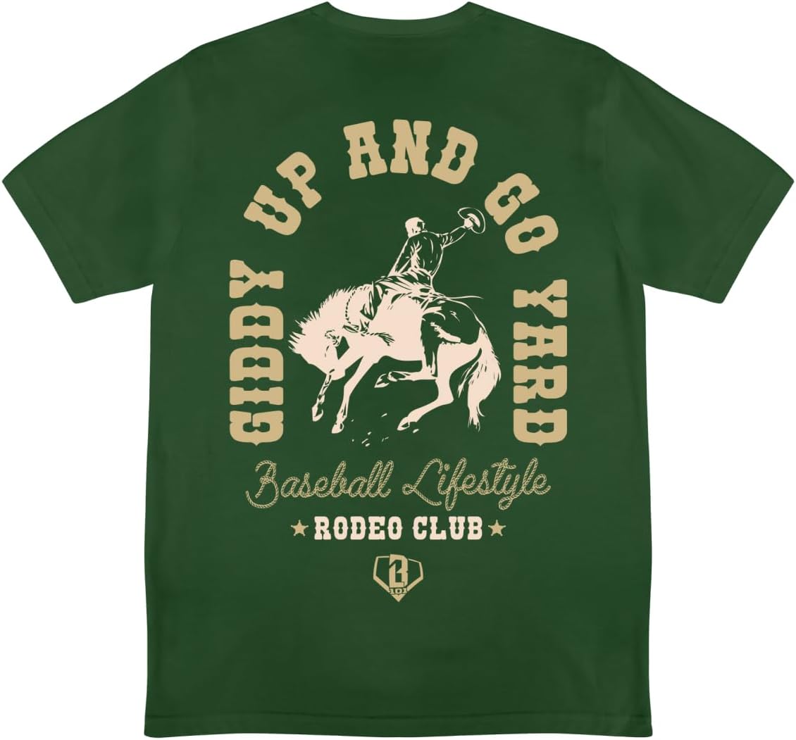 Baseball Lifestyle 101 Men's Rodeo Club T-Shirt, Short Sleeve, Crew Neck, Adult Sizes S-3XL