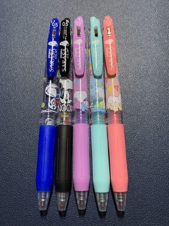 Amazon | 限定 サラサクリップ スヌーピー 5本セット 0.5mm | ジェル  