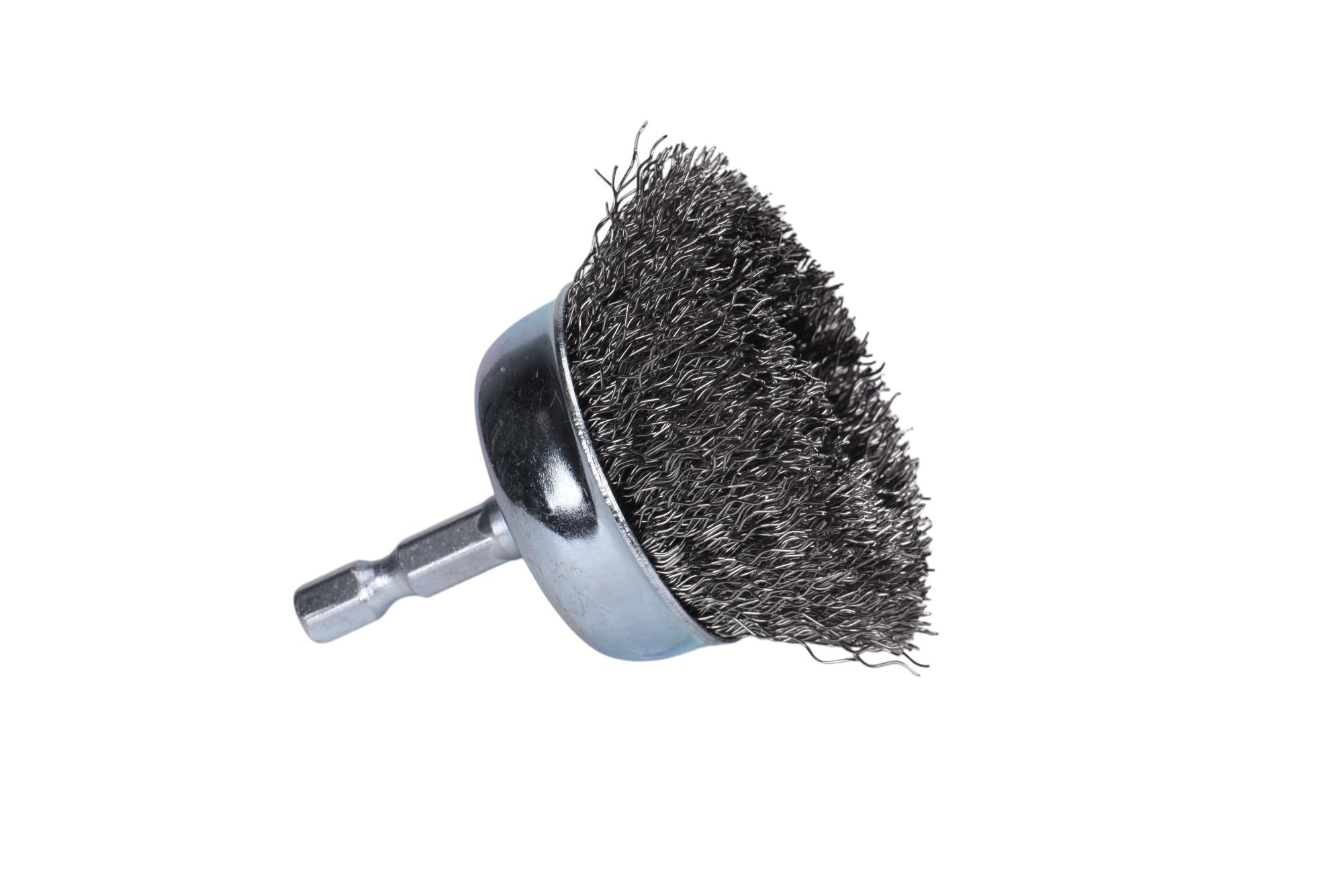 Century Drill &amp; Tool 76211 Drill Cup Wire Brush, 1-3/4" Coarse &amp; Crimped | 1/4" shank, 0." wire diameter, cuts steel &amp; metal, heat and rust resistant coating