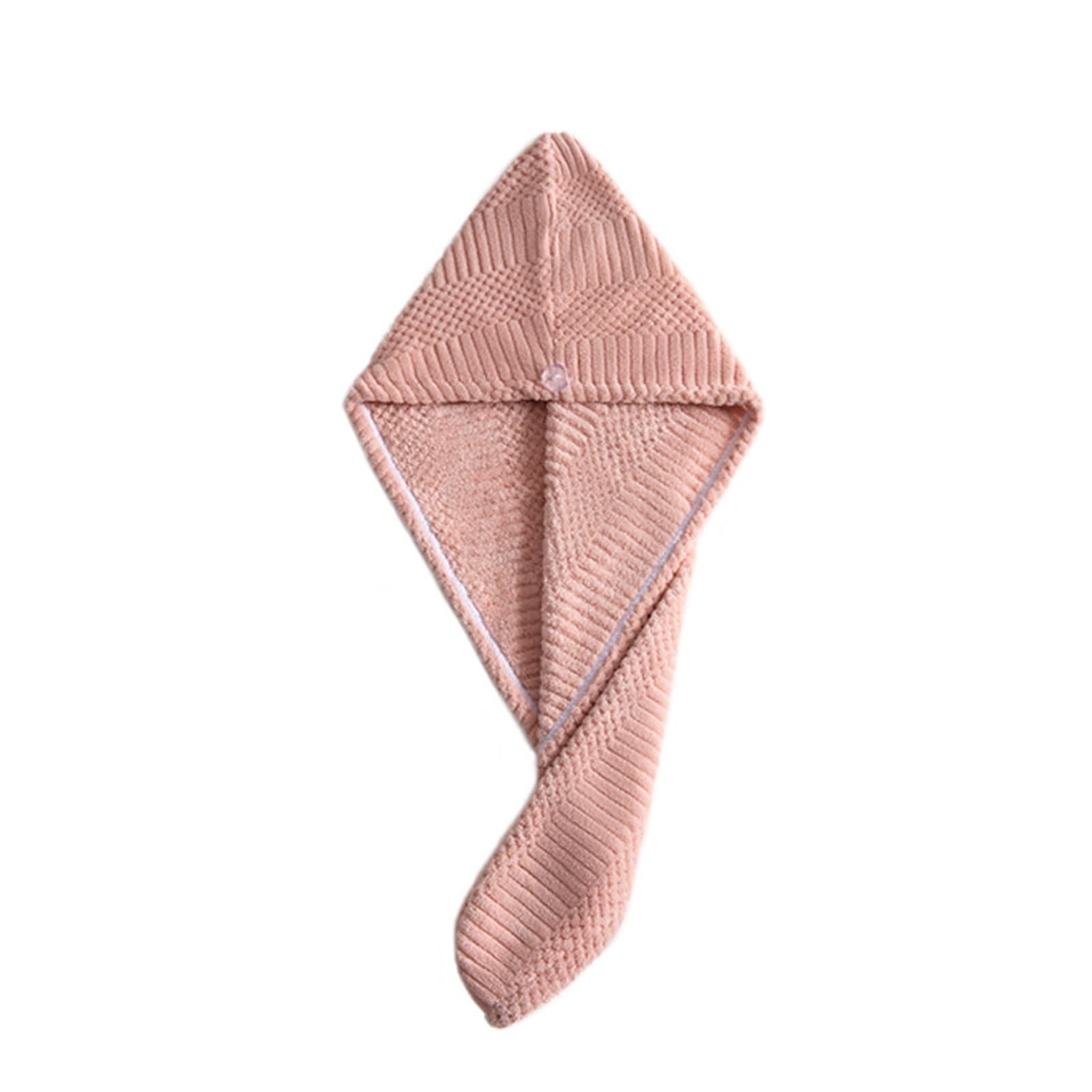 CXBDDF Haushaltstuch, verdickte weiche Haut, Haartrocknungstuch, schnell atmungsaktiv, Farbe: Roze