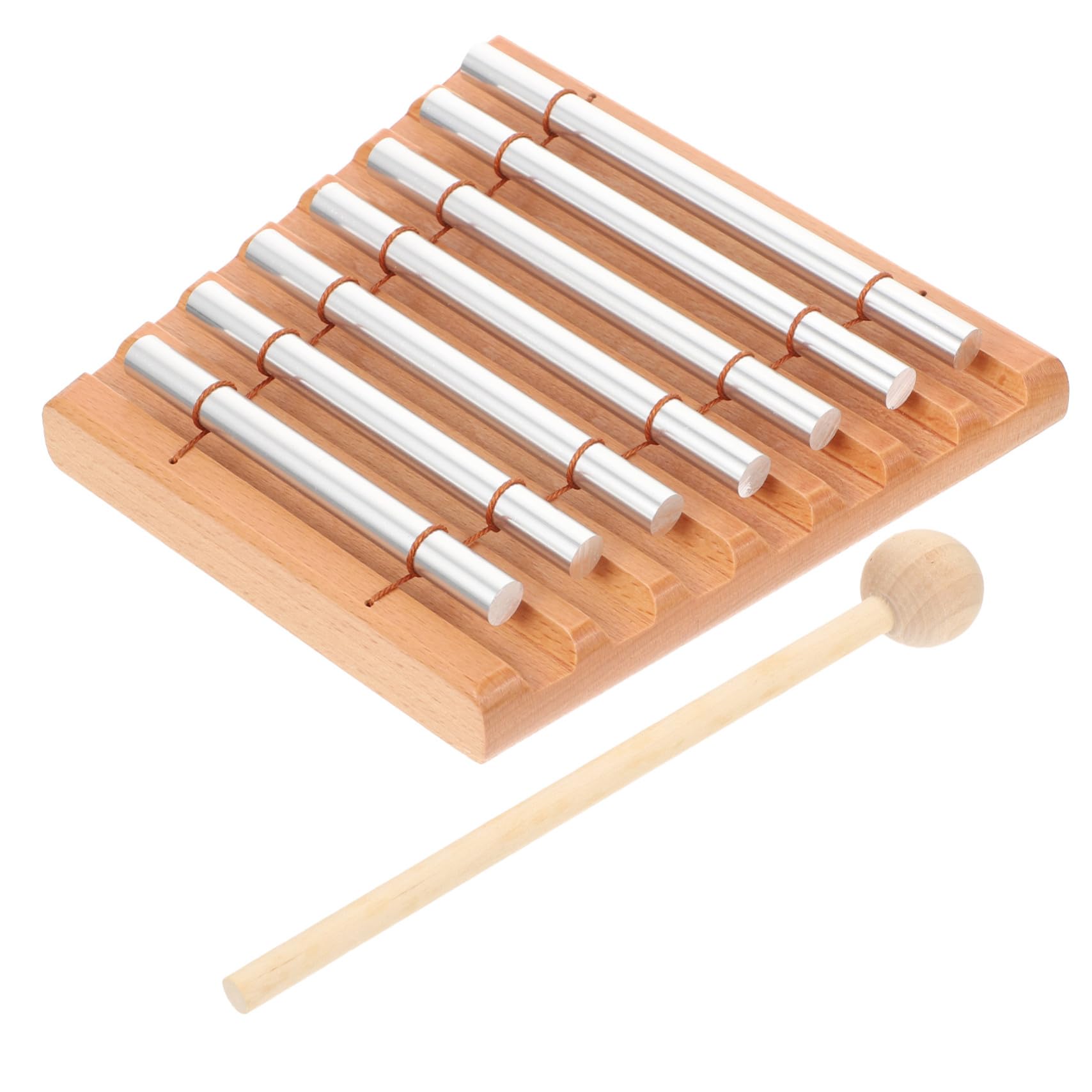 ORFOFE Campanelli a Percussione in Legno a 7 Note per Ragazzo Ragazza, Set Musicale per Insegnamento e Gioco Educativo in Classe