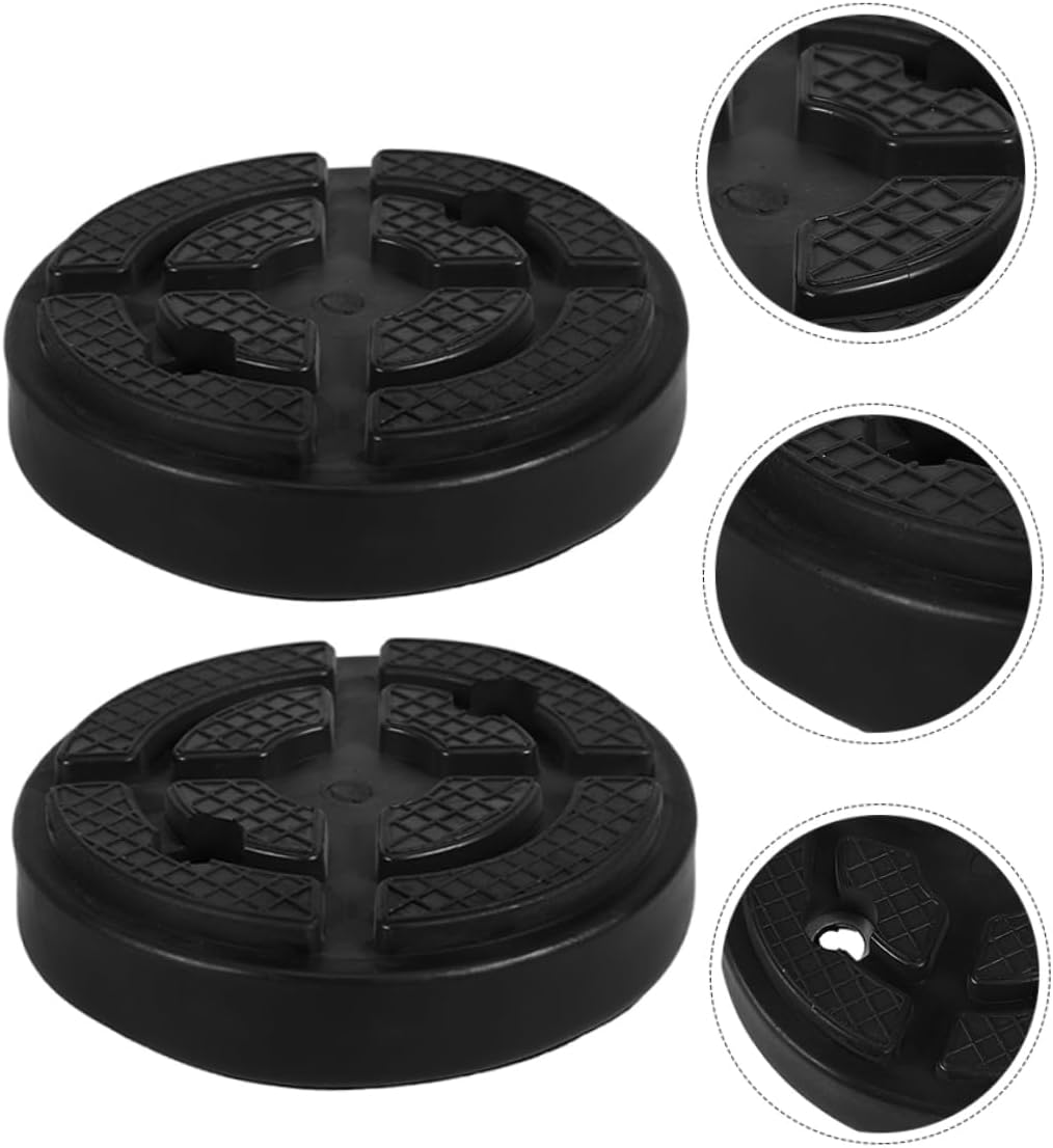 VOSAREA 2pcs Floor Jack Pads Heavy Duty Stabilizer Jack Pads for Lifts and Rvs Thickness Compact Design for Enhanced Protection and Stability