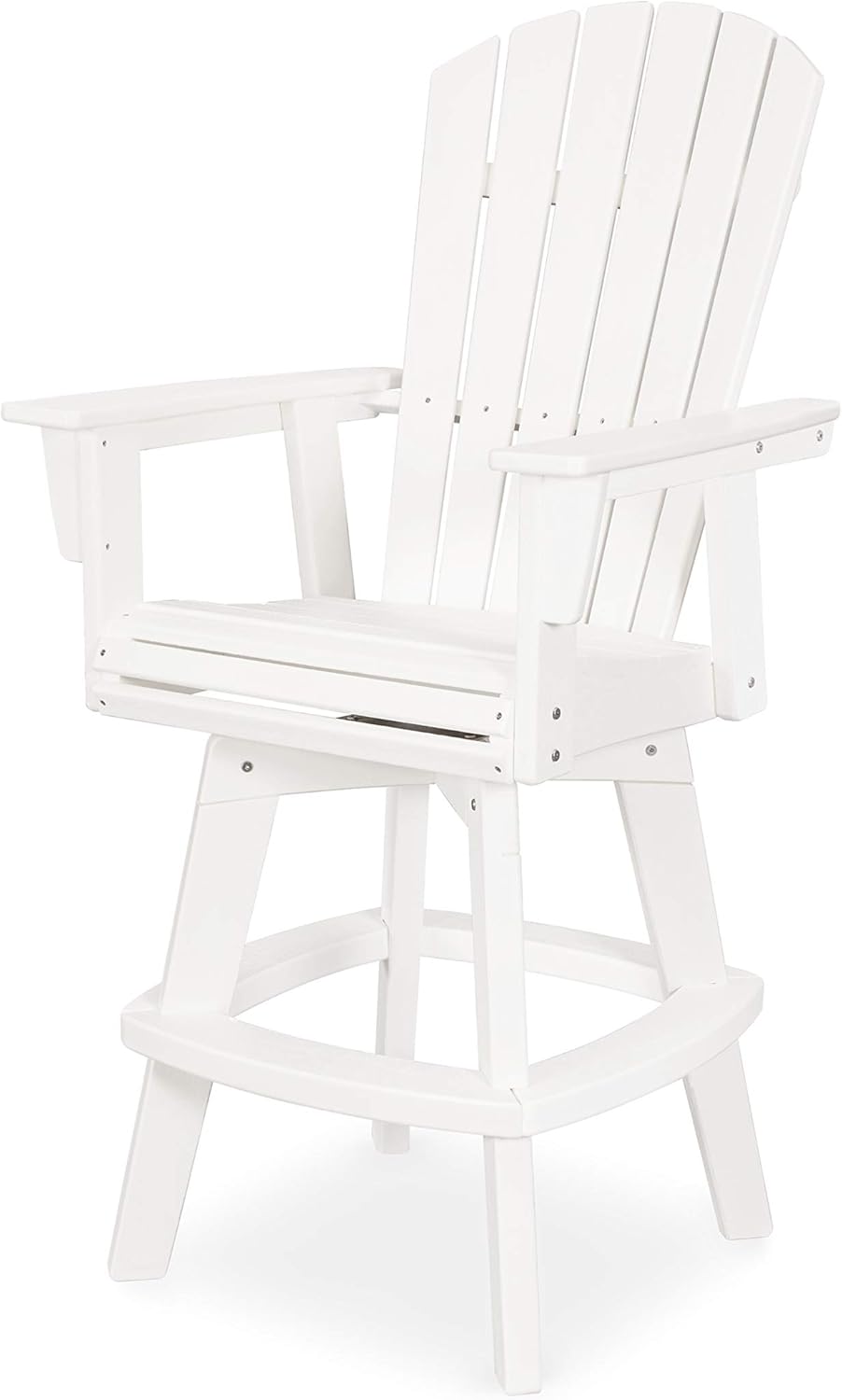 POLYWOOD® Nautical Bar Chair, White