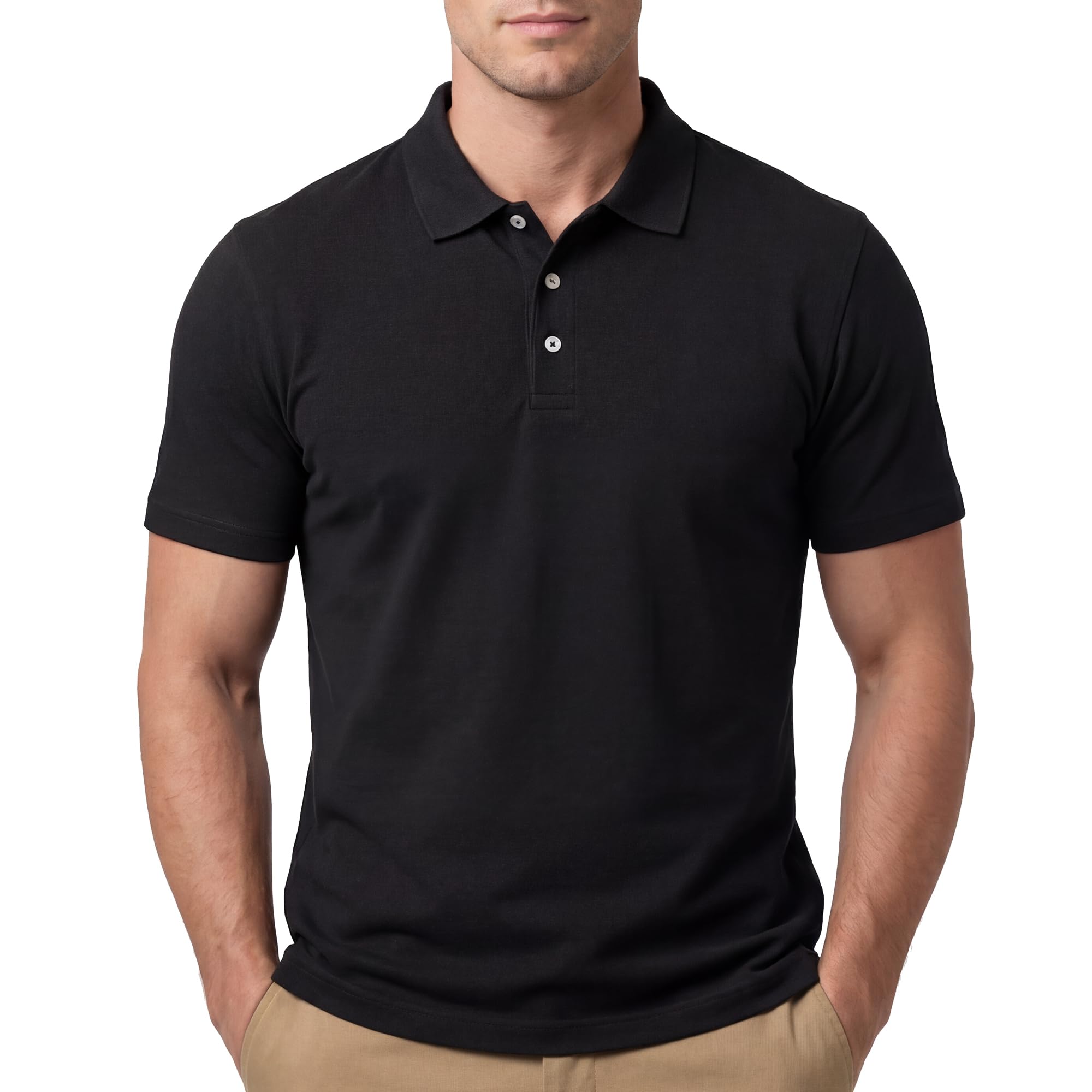 Cotton King Work Polo Shirts for Men - Mens Polo Shirts Short Sleeve Button Up - Mens Tshirt - Summer Shirt - Golf Tee-picture-19