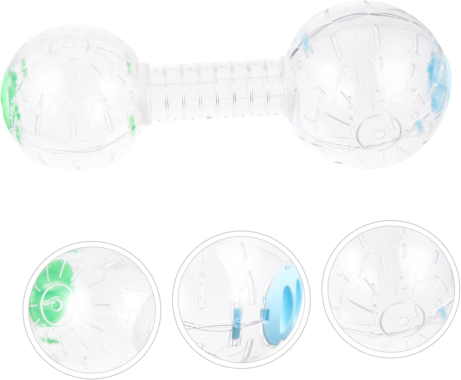 Pet Sports Wheel Ball Hamster Running Toy Crystal Boredom Relief Activity Level Enhancer Random Color