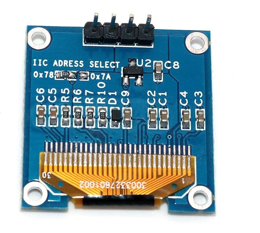 Módulo De Pantalla OLED De 0,96 SSD1306 I2C IIC SPI Serial 128X64 LCD 4 Pin Font YellowBlue White Blue Display Para Arduino