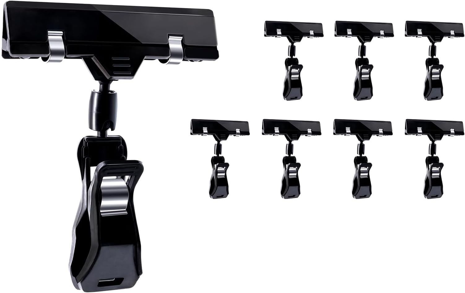 8-Piece Set QR Code Scanner Stand, QR Code Display Stand with Price Tag Holder, Menu Stand for Table, Durable Construction for Retail and Restaurant Use