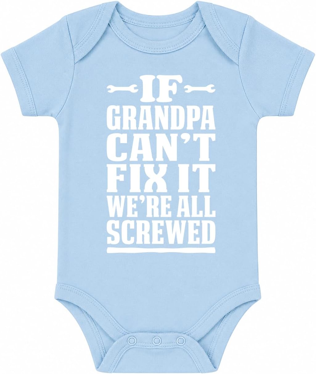 CBTwear If Grandpa Can't Fix It We're All Funny Baby Bodysuit