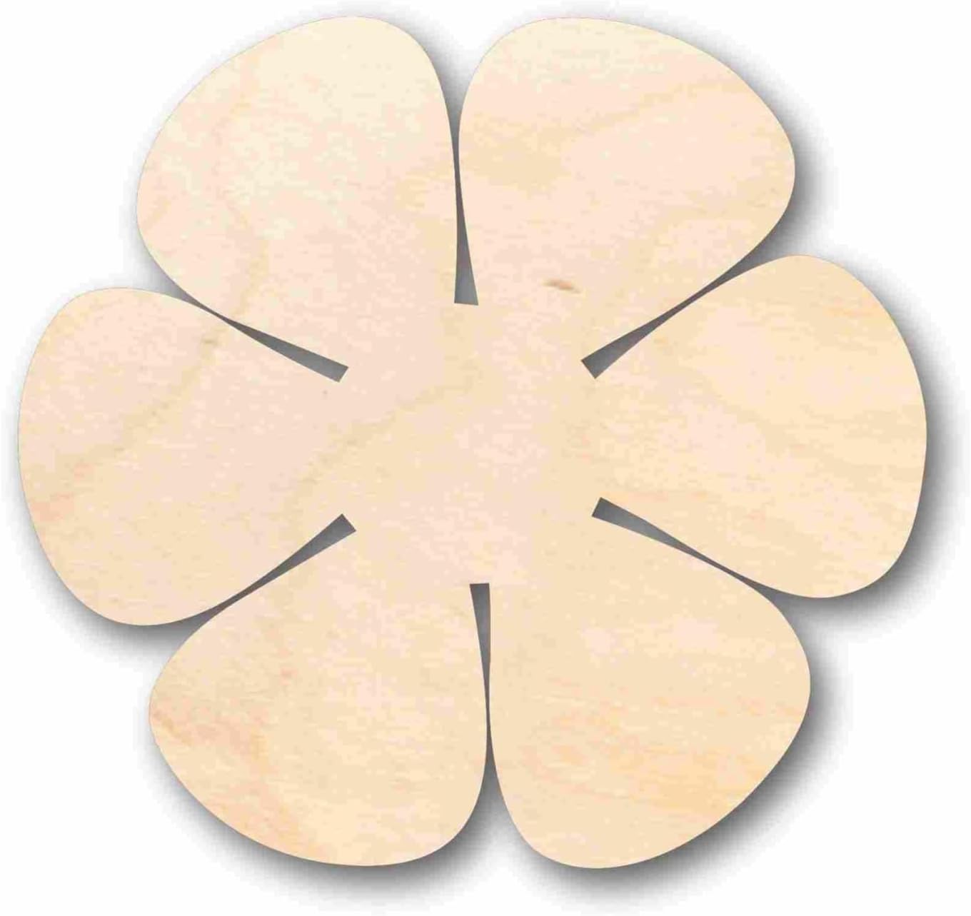 Unfinished Wood Daisy Rose Flower Petals Silhouette Craft up to 46" DIY 16" / 3/4"