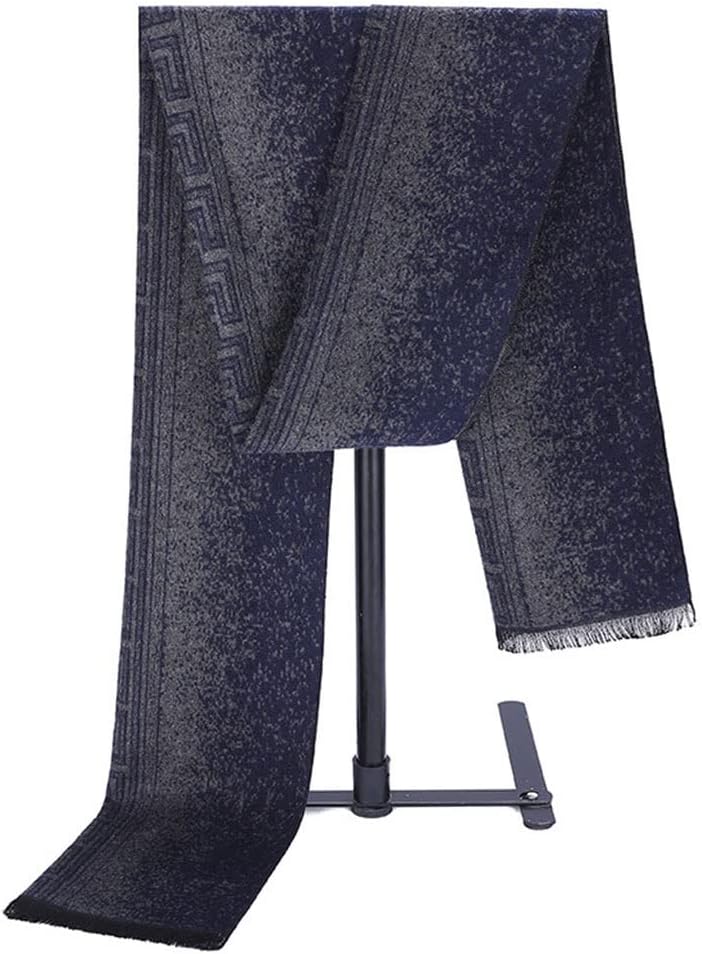 Fashionable Men's Scarves, Warm in Autumn and Winter, Men's Korean Business All-Match(Black)