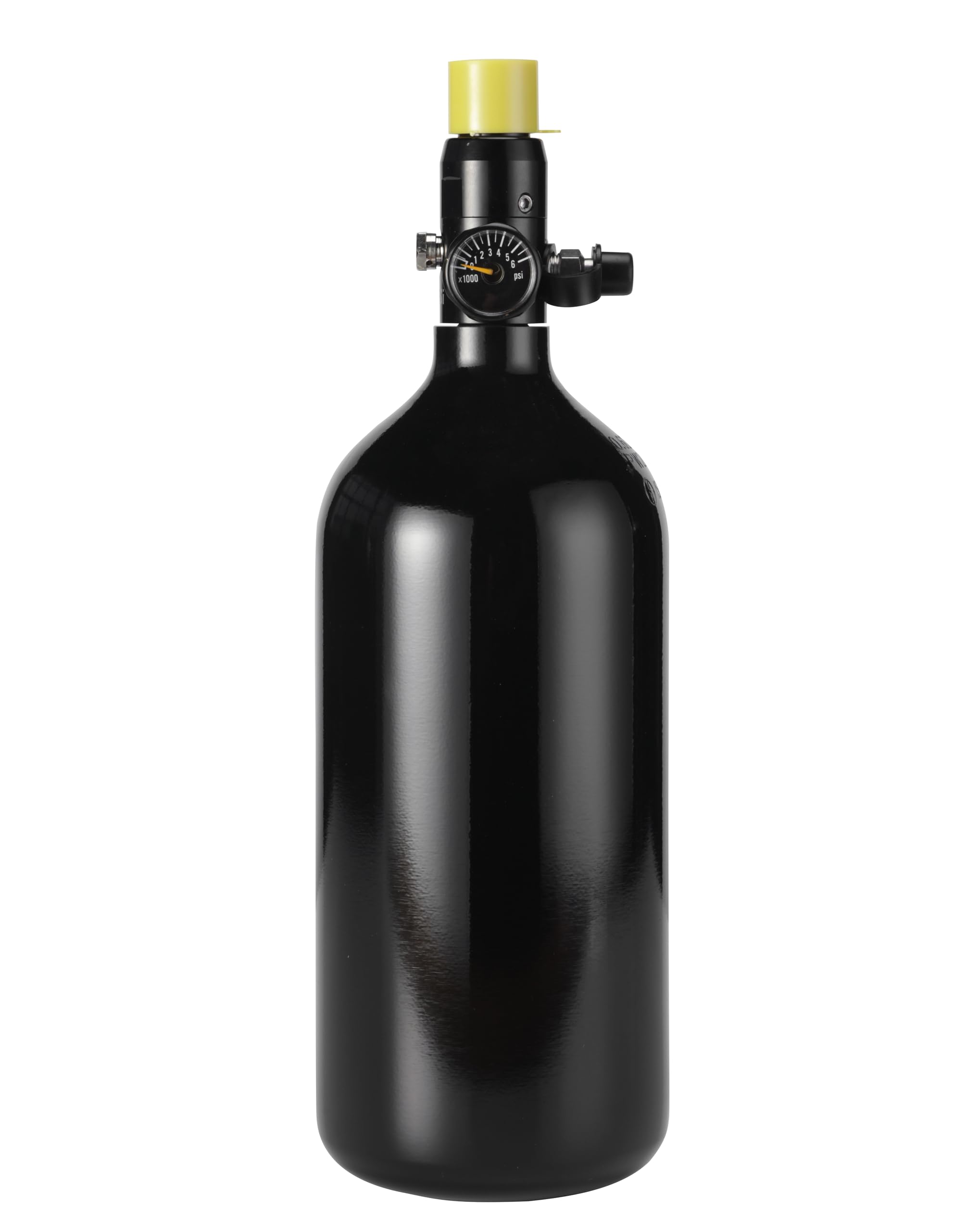 48/3000 Aluminum Compressed Air Paintball HPA Tank with 800Psi Output Regulator Made in Taiwan 48ci 3000psi Bottle for Paintball Gun PCP Airgun Airsoft-Globally certificated