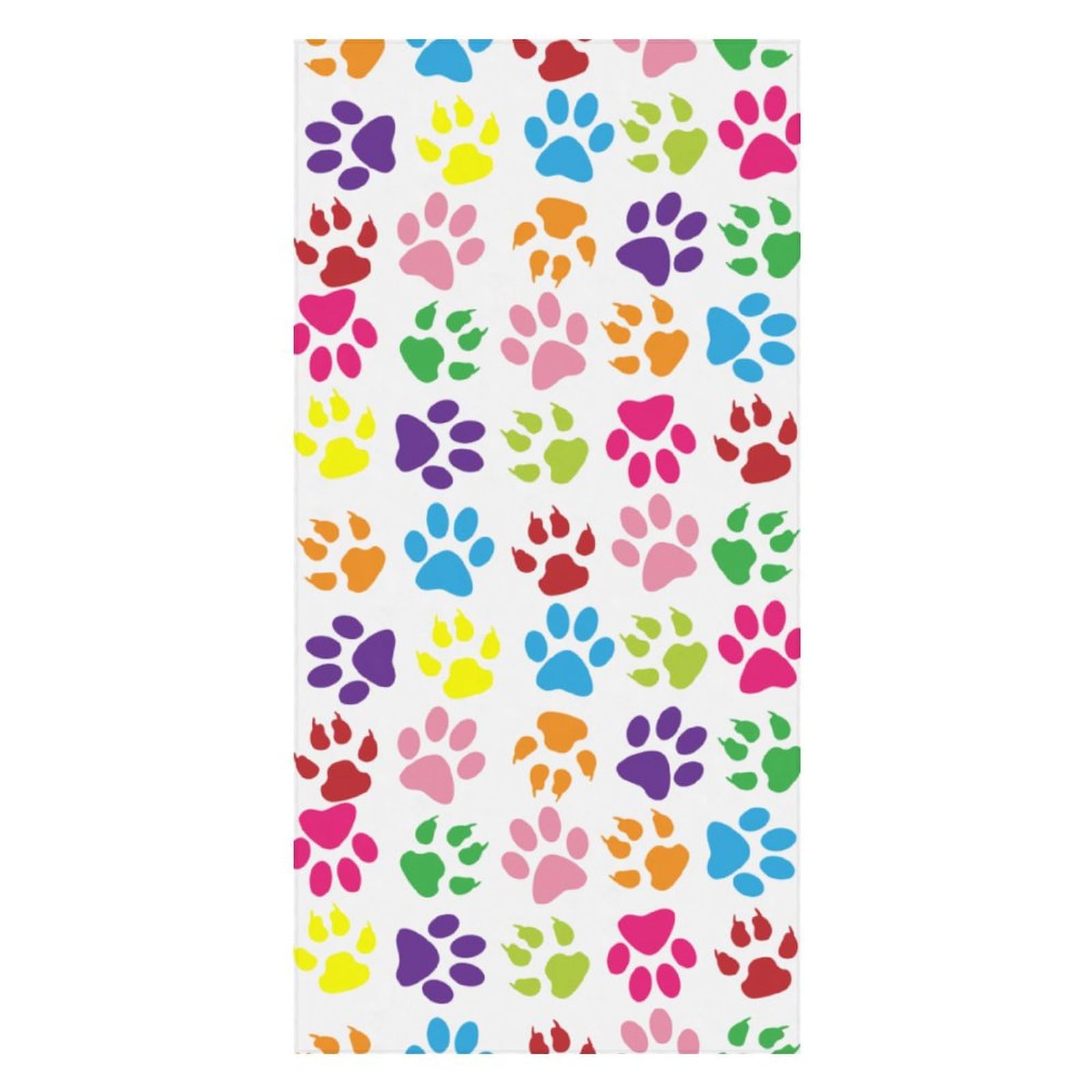 LWORZIIB Beach Towel, Dog Paw Bath Towel, Pool Towel Great for Gym Swimming 80 X 160cm