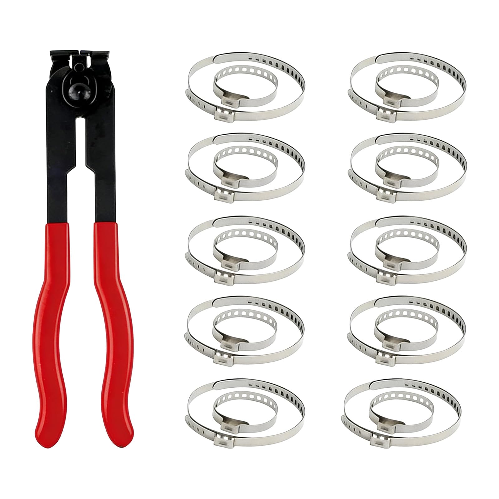 Professional CV Joint Band Clamp Set Includes 20 Adjustable Clips for Truck Repair Automotive Boot Grip Crimping Tool