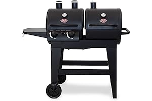 Char-Griller® Dual-Function 2-Burner 24,000 BTU Propane Gas and Charcoal Combination Grill and Smoker
