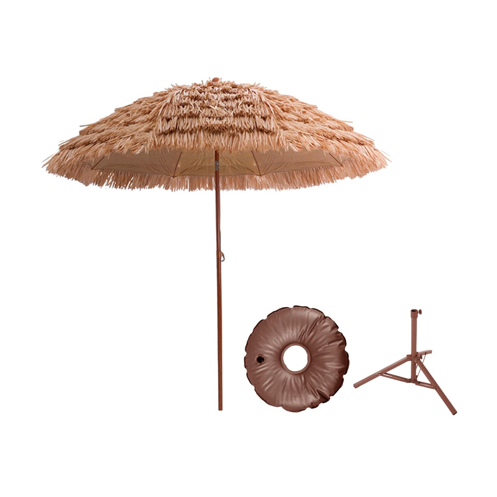 Club Bollywood®63inch Simulated Thatched Garden Umbrella with Tripod Base Patio Umbrella|Home & Garden|Yard, Garden & Outdoor Living|Garden Structures & Shade|Umbrellas-image-12