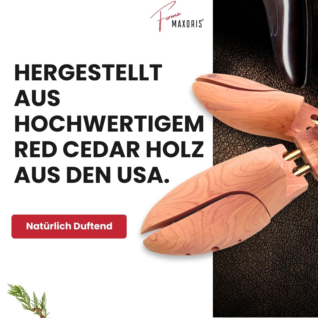 Schuhspanner aus Zedernholz 5 Paar Forma - Schuhdehner Herren und Damen