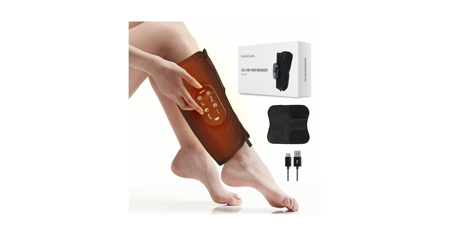 新品未開封　ｈｕｂｉｃａｒｅ　Relax Device ＦＥ−７２０８ HubiCare Thigh to Feet Air Compression Leg Massager FE-7208