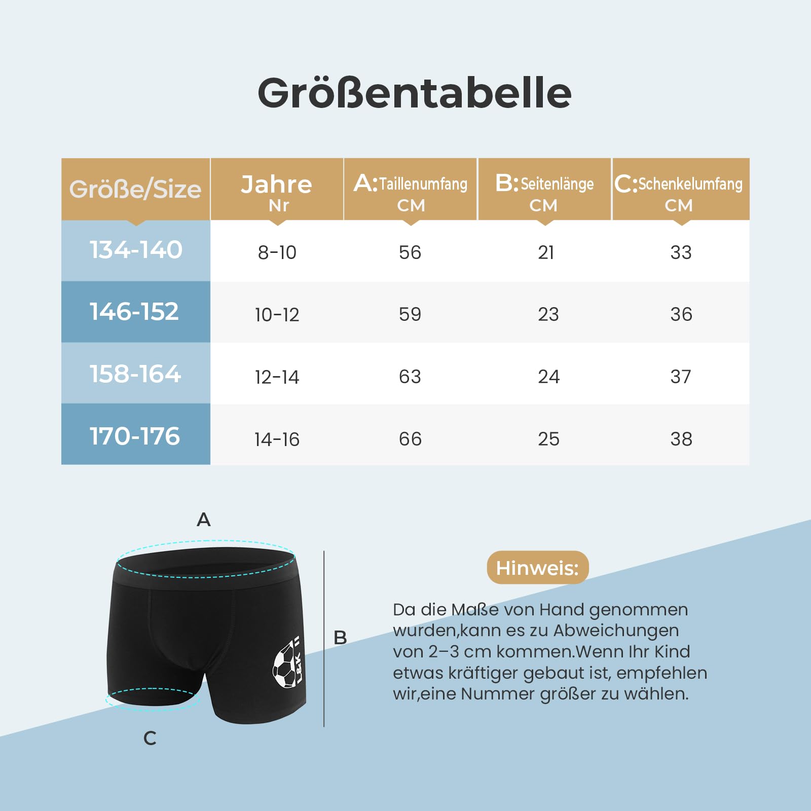 L&K-II Pack de 10 Calzoncillos Bóxer Niños en Algodón Cintura elástica Bóxers para Niño Adolescente 8-16 años Ropa Interior Negro o con Estampado