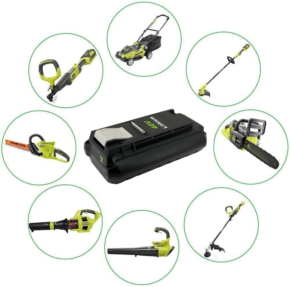 Batterie de Remplacement OP4020 pour Ryobi 36V 40V 2.0Ah OP4040 OP4050A OP4026 OP40201 OP40261 OP4030 OP40301 OP4050 OP4060 BPL3640D2 RLM36BL BPL3650D BPL3620D BPL3626D