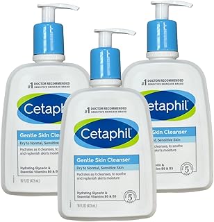 Cetaphil Limpiador suave para la piel, 16 onz...