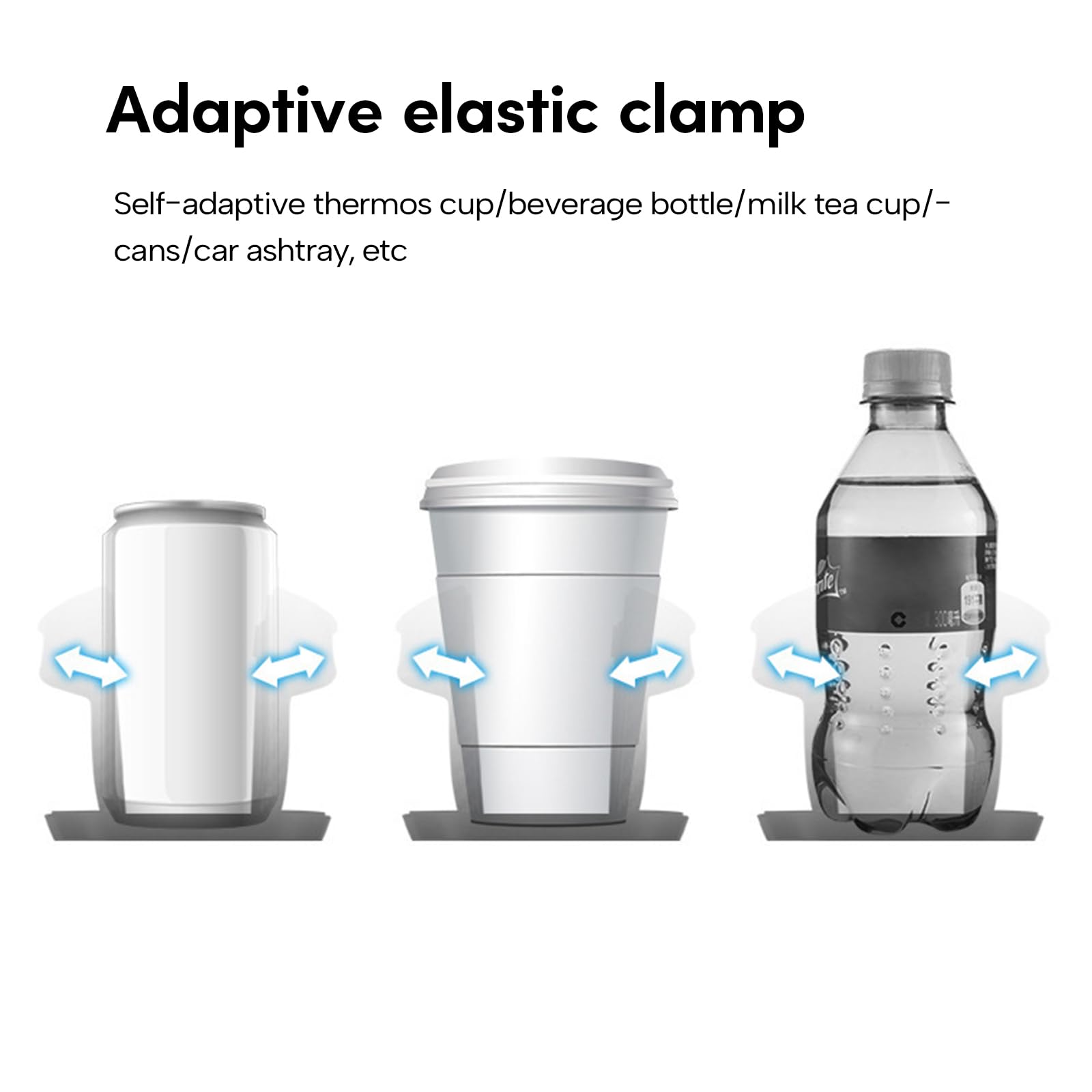 Portabicchieri per Auto, NATGIC Base Regolabile 360 ° Rotazione Car Cup Holder Expander con Supporto per Telefono 2 in 1 Portabicchieri Multifunzionali per Tutti Gli Usi Portabicchieri Auto (Nero