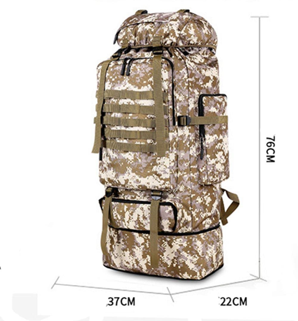 Plecak 100L turystyczny rozszerzalny wodoodporny wspinaczka kamuflaż torba kempingowa taktyczny męski outdoorowy