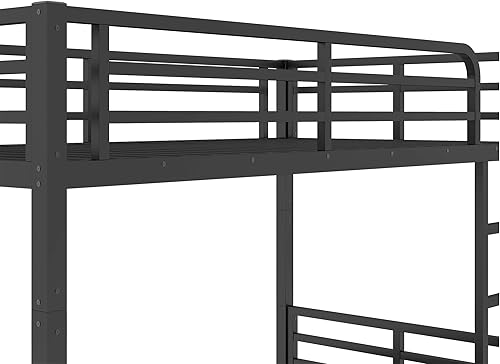 Miniatura 199 de Harper & Bright Designs Litera de metal completo sobre tamaño matrimonial para adultos, marco de cama de metal resistente con escalera y correas de