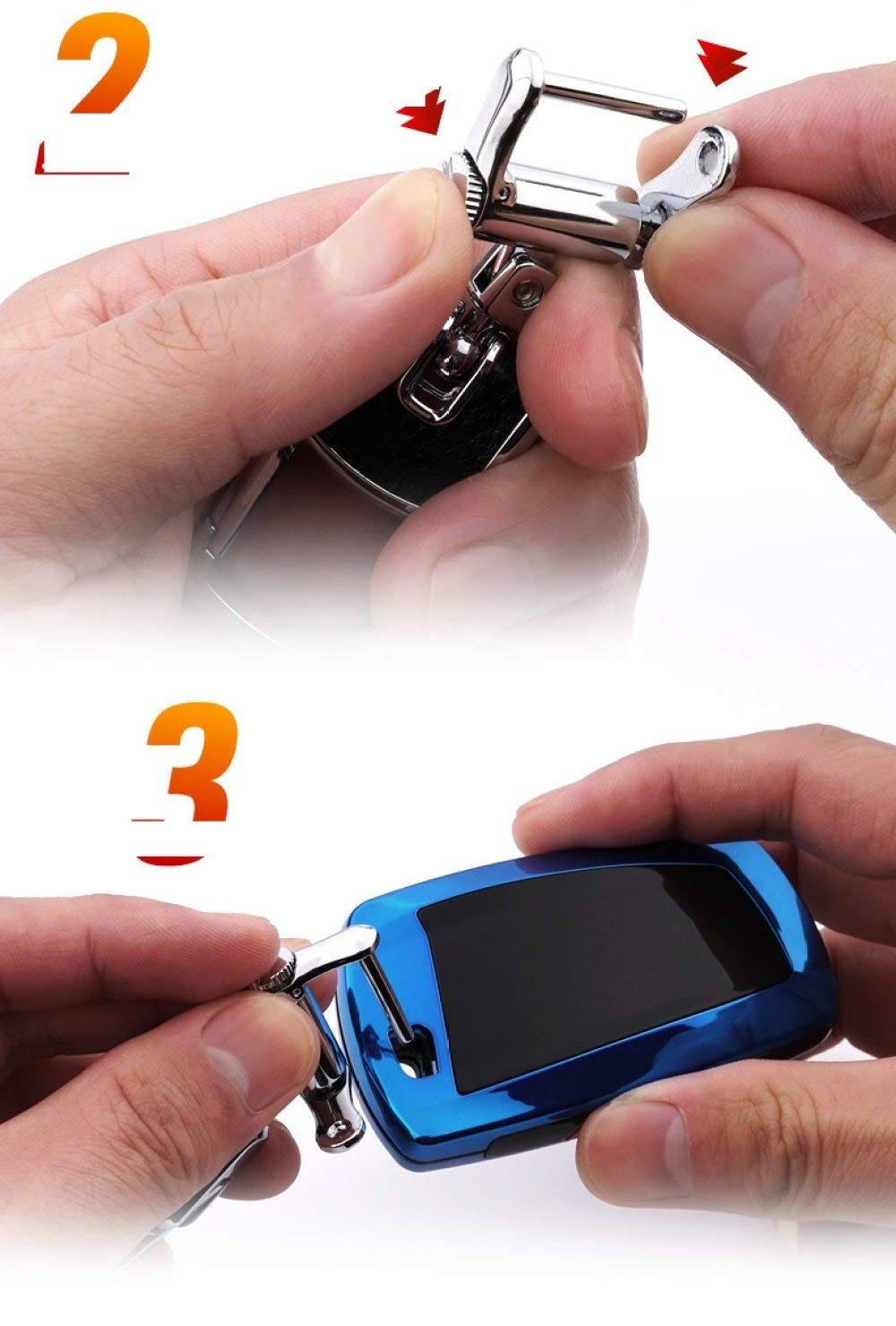Męskie i damskie etui na kluczyki samochodowe, brelok do kluczy, pasuje do BMW 1 2 3 4 5 6 7 X1 X3 X4 X5 X6 F30 F34 F10 F07 F20 G30 F15 F16, czerwony zestaw