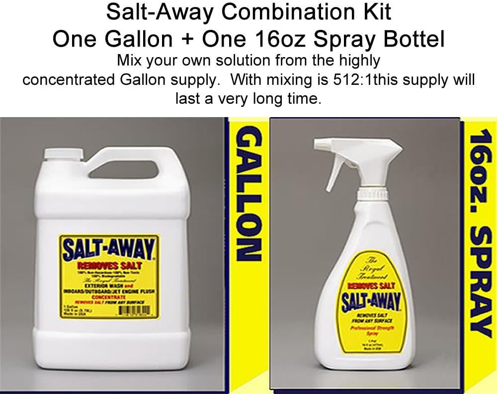 ONE Gallon of Salt-Away Concentrate (SA128) + 16oz Spray Bottle
