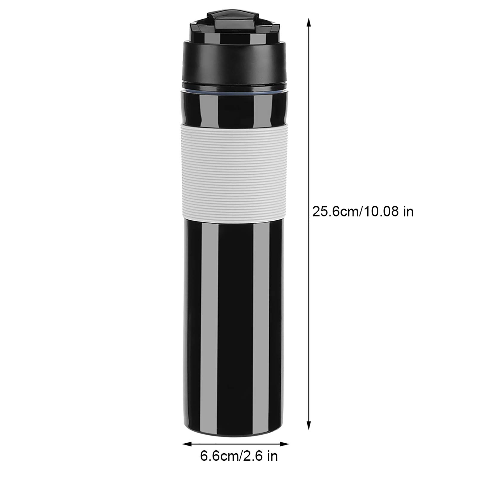 Macchina per Caffè Portatile Espresso French Press da 350 Ml - Macchina da Viaggio a Pressione Manuale (Nero)