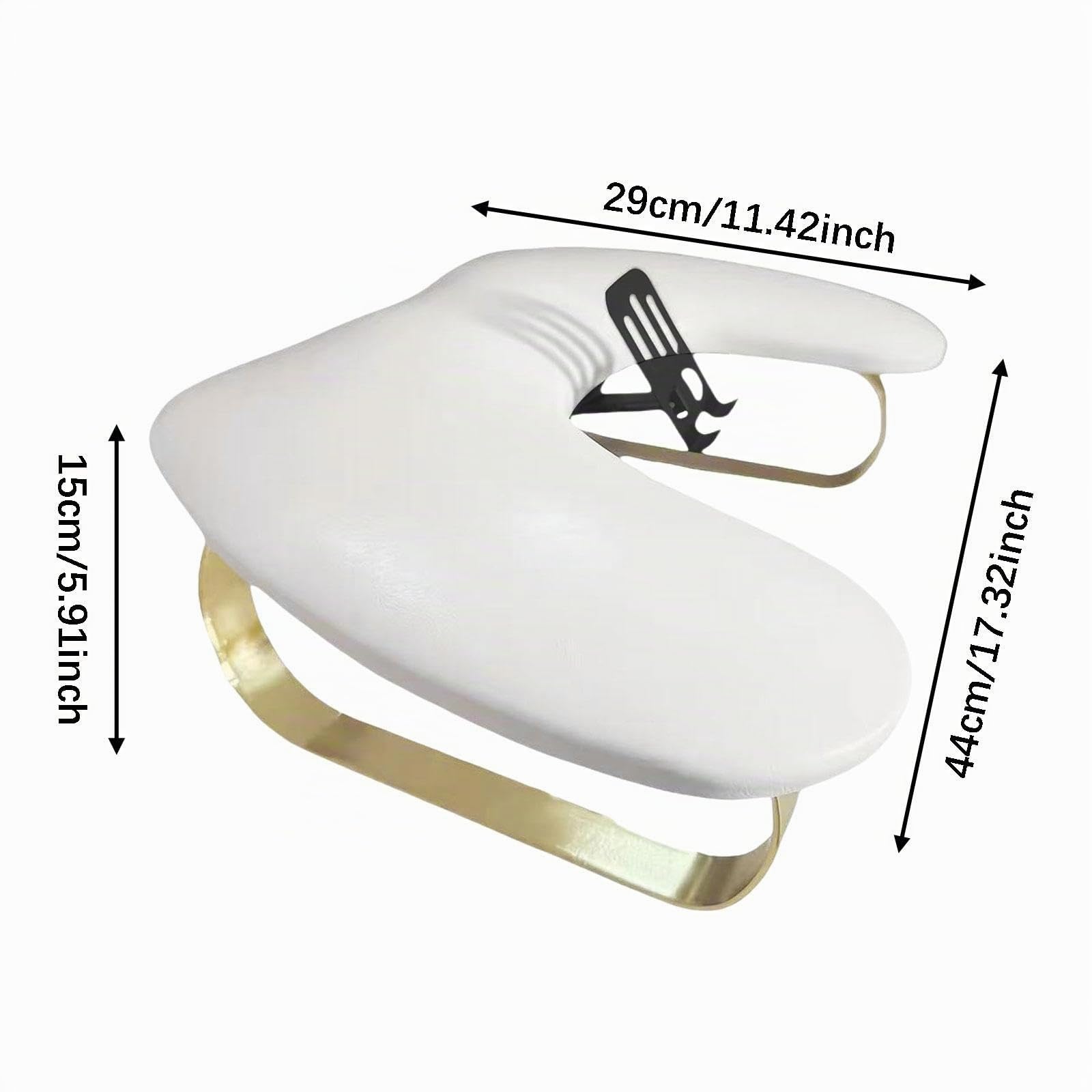 Milageto Cuscino Poggiamani per Unghie, Elegante, Antiscivolo, per Uso Domestico, Salone, a Forma di U, per Tecnici, per Manicure E Unghie