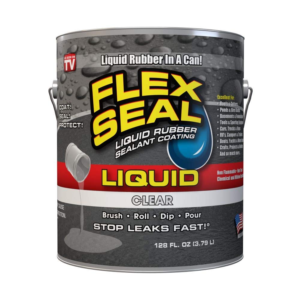 Buy Flex Seal Liquid, 1 Gallon, Clear, Liquid Rubber Coating Sealant