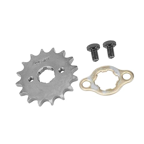 REPAIROCK 428 Chain 16T 20mm Motorcycle Front Engine Sprocket Titanium Tone for ATV UTV 110cc 125cc 140cc 150cc 160cc Engine Auto Replacement Parts
