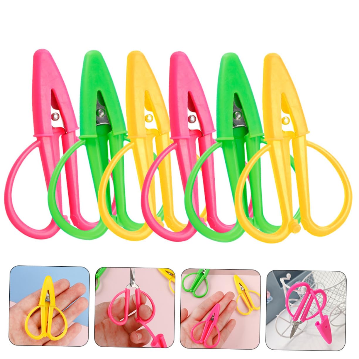 SHINEOFI 24 Piezas Mini Tijeras Tijeras De Sastre Herramientas De Bordado Tijeras De Accesorios De Costura Cizalla De Bordado Tijeras De Tijeras Portátiles Tijeras De Ropa