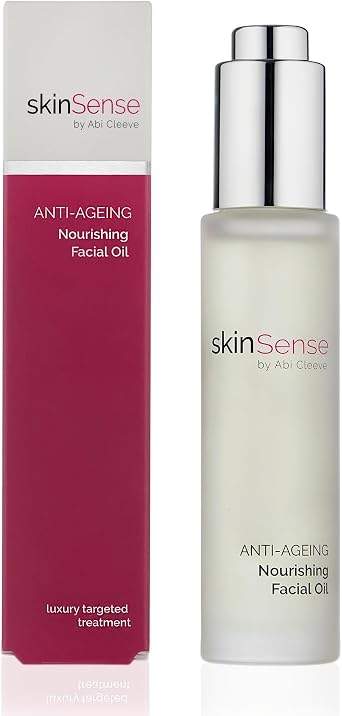 SkinSense Anti-Ageing Nourishing Facial Oil 30ml, Face Oil Anti-Ageing, Face Oil for Dermaplaning, Guasha Oil, Face Oil for dry skin, Beauty Oil for Face Massage