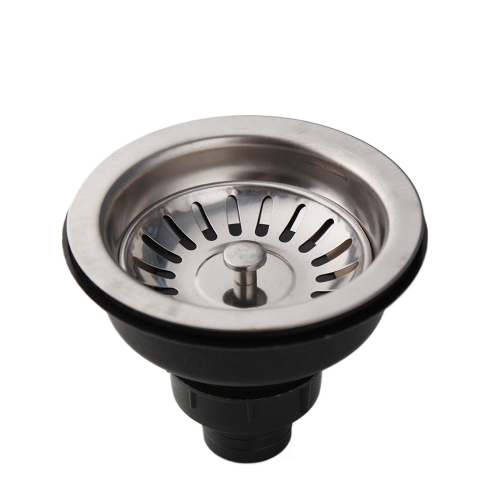 Sink Strainer SUS304 Sink Strainer Stopper Kit, Dish Drainer Set(Brushed Nickel)