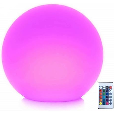 8-Inch LED Ball Light for Indoor/Outdoor Decor
