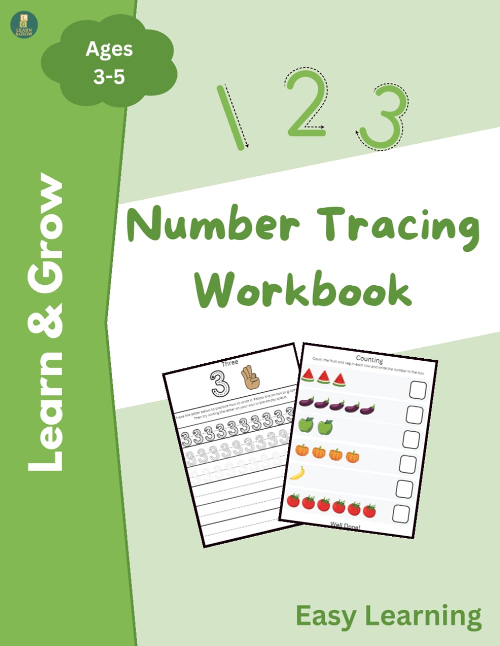 Number Tracing Workbook for Kids Ages 3–5: Build Early Number Confidence Through Fun, Hands-On Learning (Learn & Grow Series)