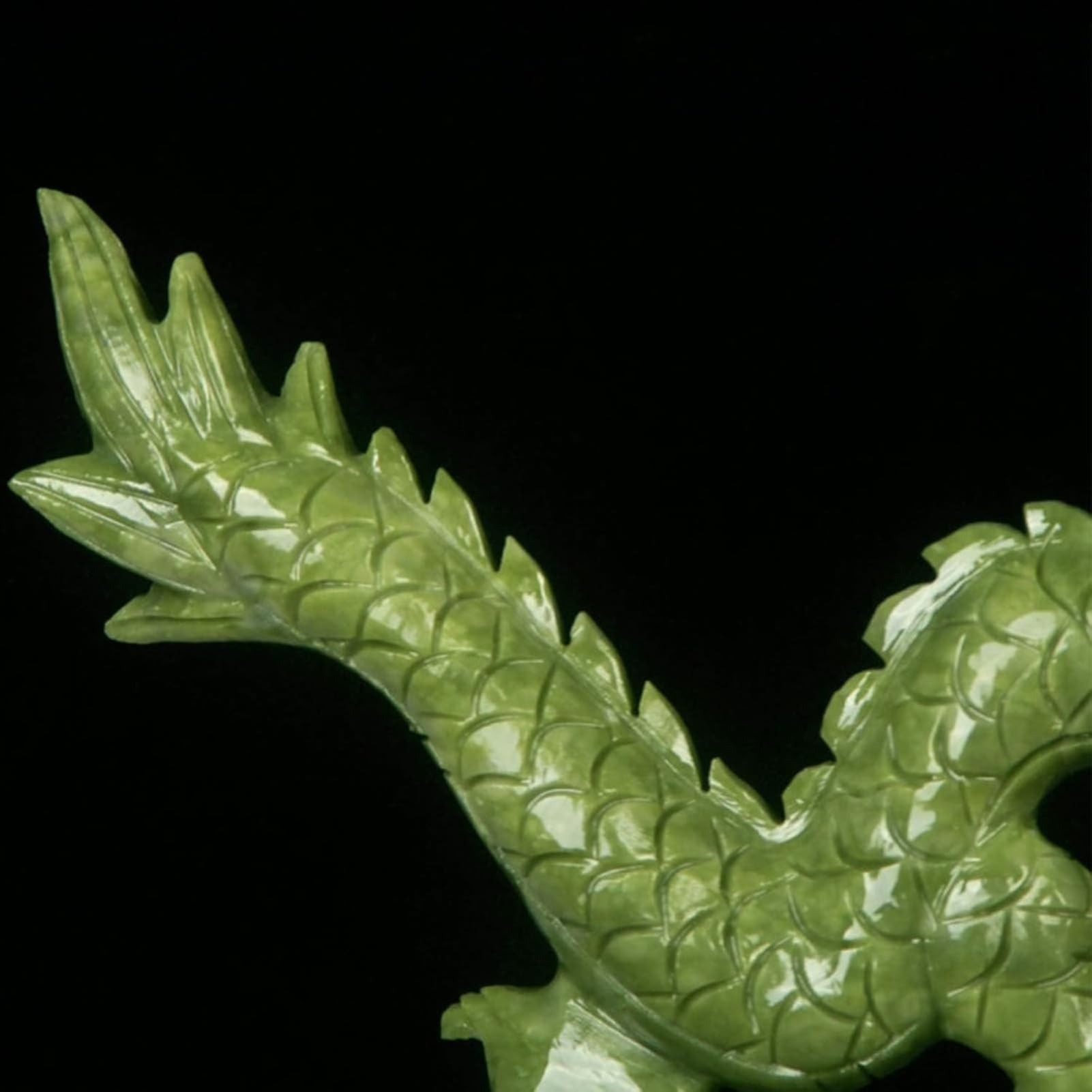 Kunststatue – Drachenskulptur Für Die Heimdekoration, Chinesisches Feng Shui Aus Natürlichem Jade, Drachenfiguren, Sammlerstücke, Symbol Für Wohlstand, Glück Und Erfolg(D,L28cm)