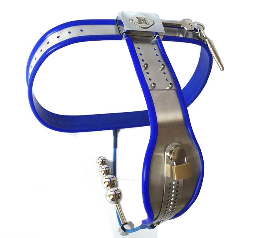 貞操帯　熟女 Amazon | 貞操帯パンツ女性大人のおもちゃ女貞操ベルト束縛具本当のステンレス鋼の 貞操具T型ピス 貞潔 大便をする貞操ロック配 肛門陰道プラグ  調整可能なサイズ 大人のゲームSM拘束具SCM-0020 (ブルー) | SMGaosky | SM