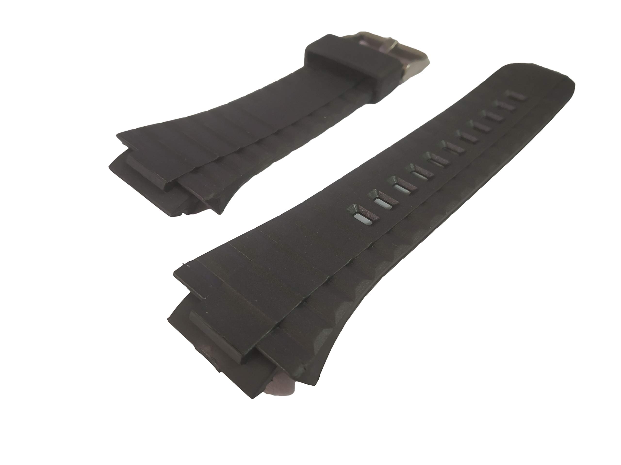 EWatchAccessories Black PU Rubber Watch Band Strap (B08KLHBJGS) Amazon Price History, Amazon Price Tracker