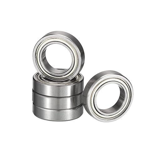 HiPicco R166ZZ Rodamientos rígidos de bolas, ID 316 "x OD 38" x ancho 18" rodamientos en miniatura, doble metal blindado rodamiento de bolas acero
