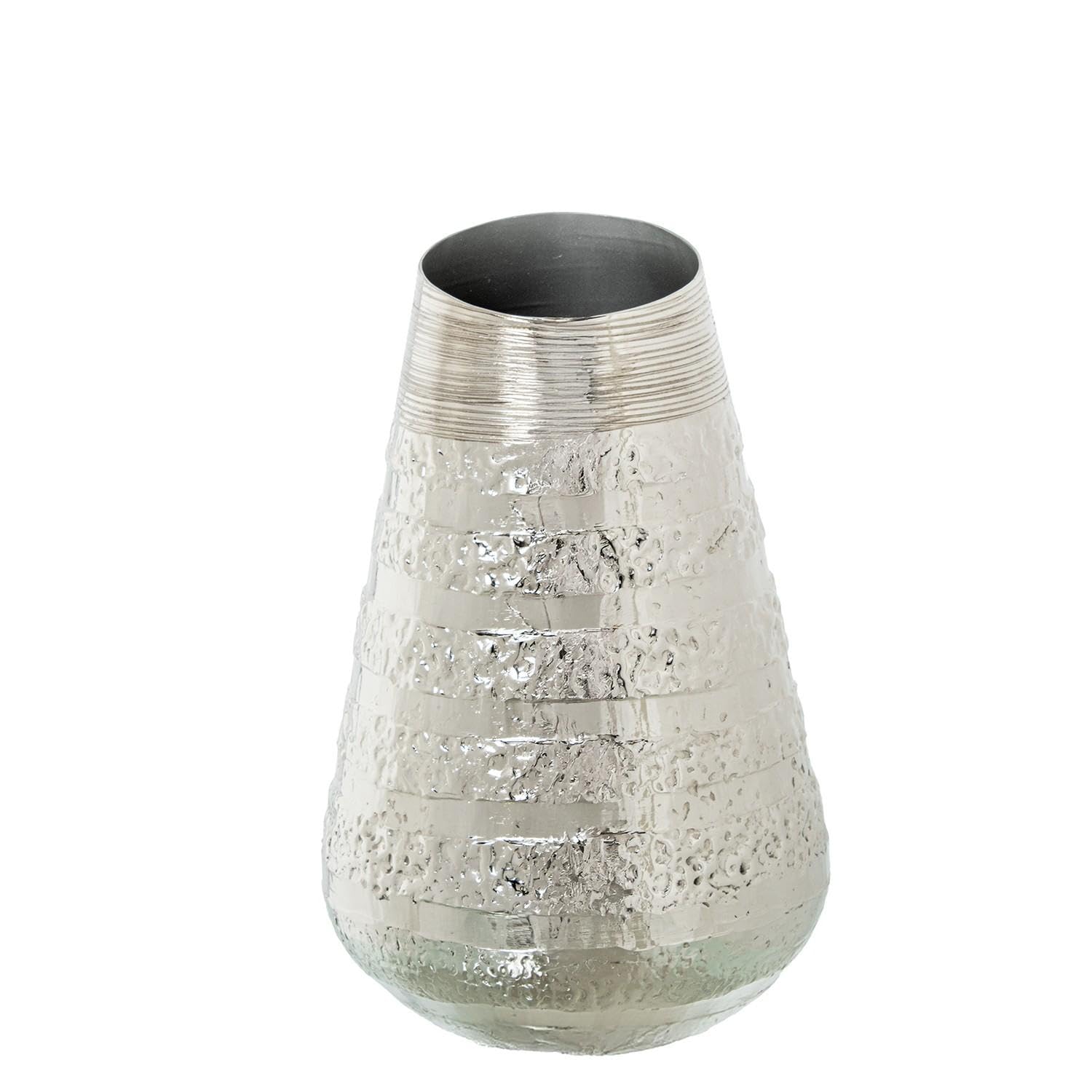 Vase de table en métal argenté pour une touche de poésie dans votre maison