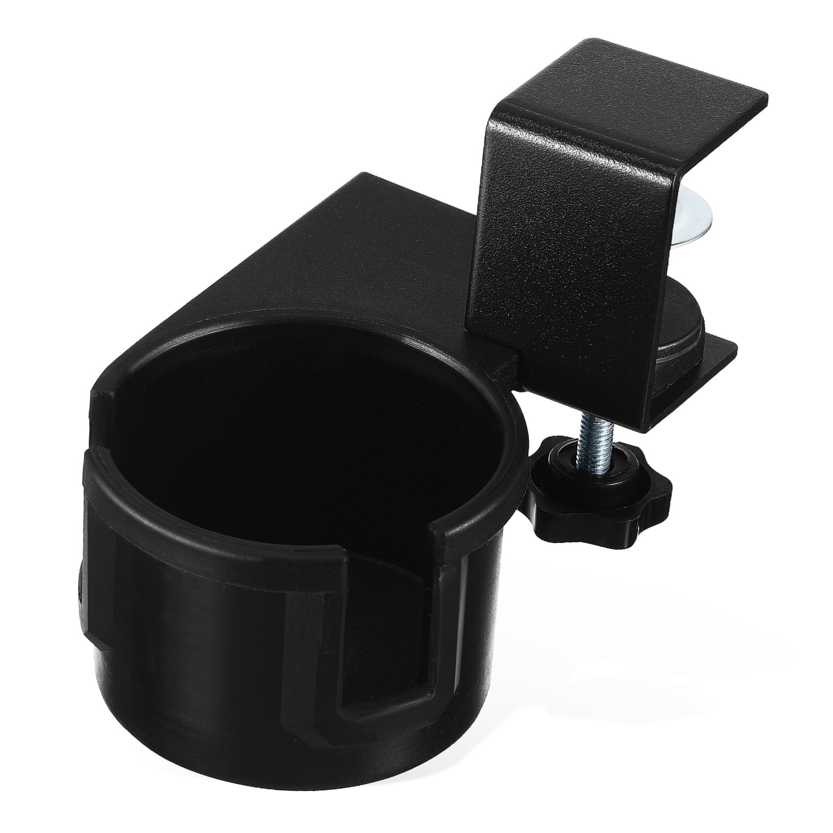 Drehbarer Tischbecherhalter mit Klemme, 180 Grad Verstellbar, Schwarz