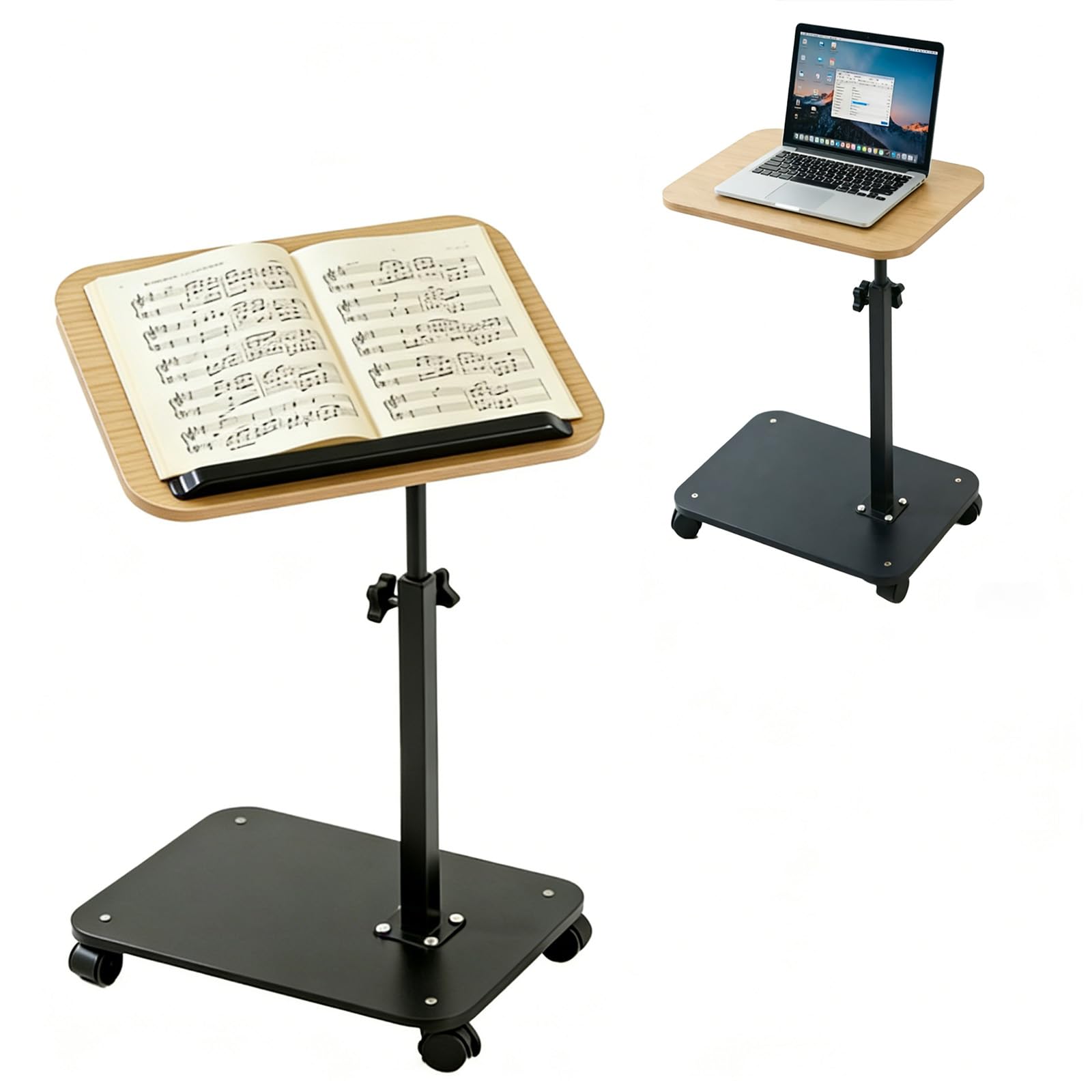 Mesa de sofa para portatil con altura ajustable y rotacion 360 para trabajar en cama