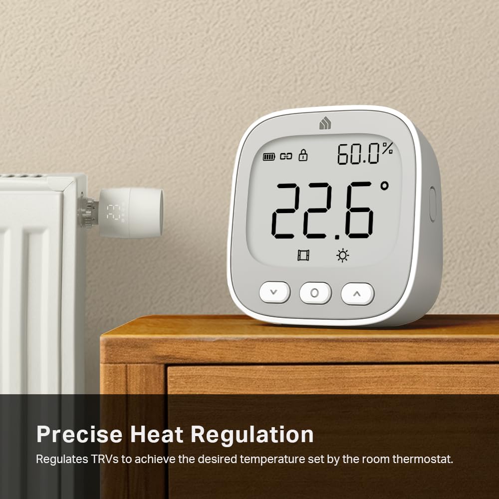 Kasa Monitor temperatury i wilgotności KE110, z wyświetlaczem E-Ink 2,4", szwajcarski czujnik o wysokiej dokładności, oszczędność energii, żywotność baterii do 1 roku, wymagany jest Kasa Hub