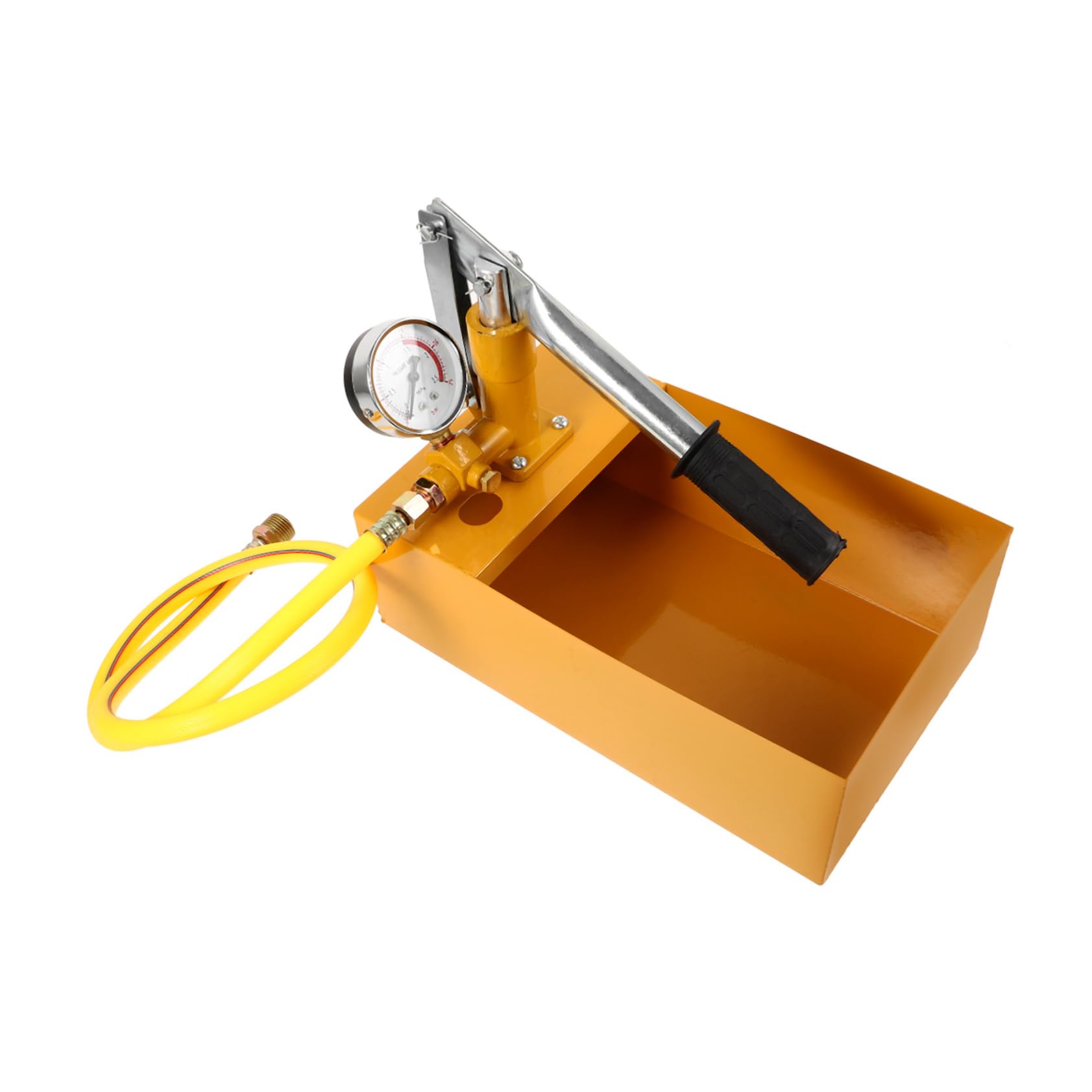 Kit de comprobador de presión Manual con Bomba de Prueba hidráulica y manómetro para Pruebas de presión de tuberías. Diseño Compacto para fácil portabilidad y mediciones precisas.